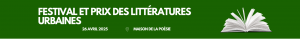 logo du festival et prix des litteratures urbaines