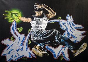 Œuvre Velocity de l'artiste Amadi (Hamadi Guella)
