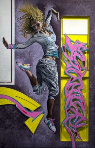 Œuvre Velocity de l'artiste Amadi (Hamadi Guella)